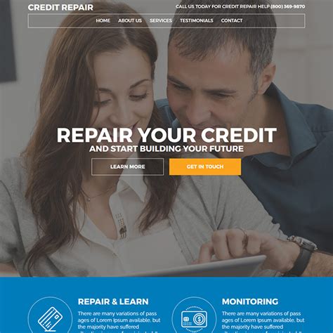 build a credit repair website.